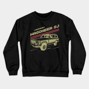 Jeep Wagoneer SJ series Jeep car trailcat Crewneck Sweatshirt